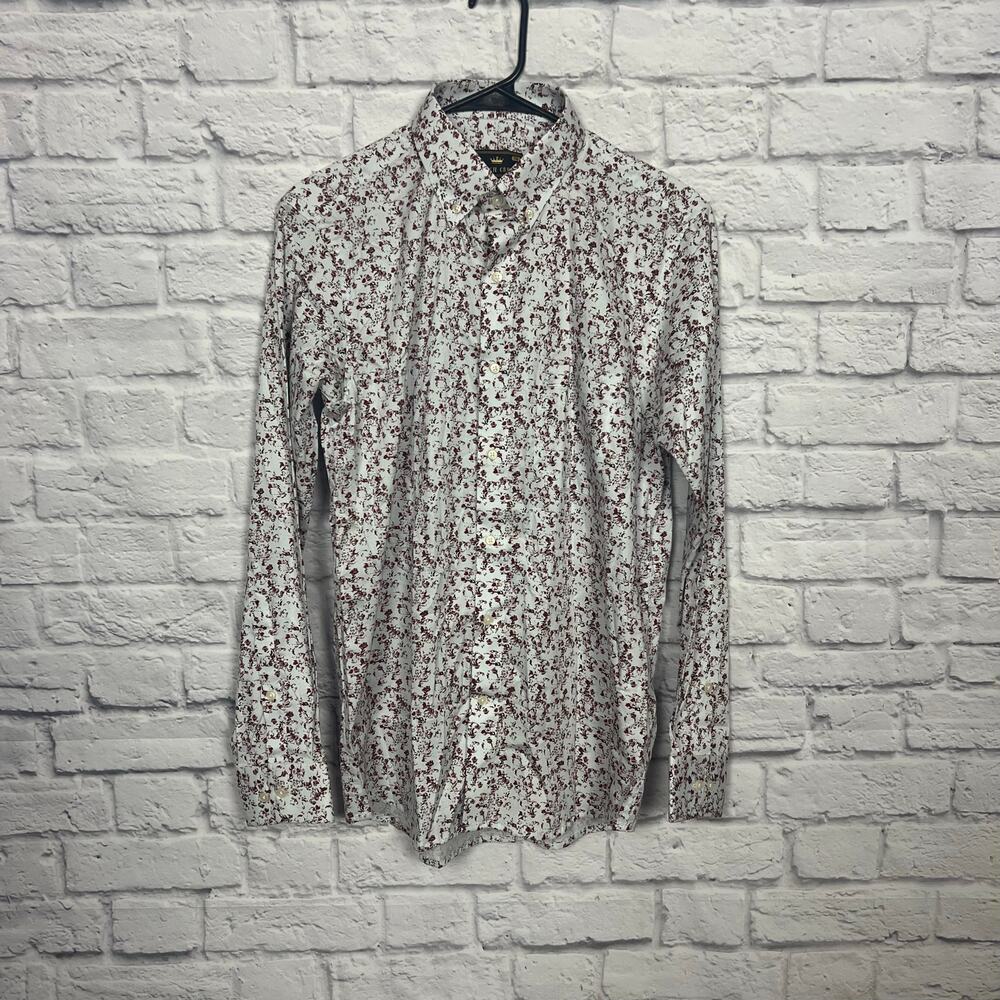 French Crown Men's Pattern Button Down Shirt